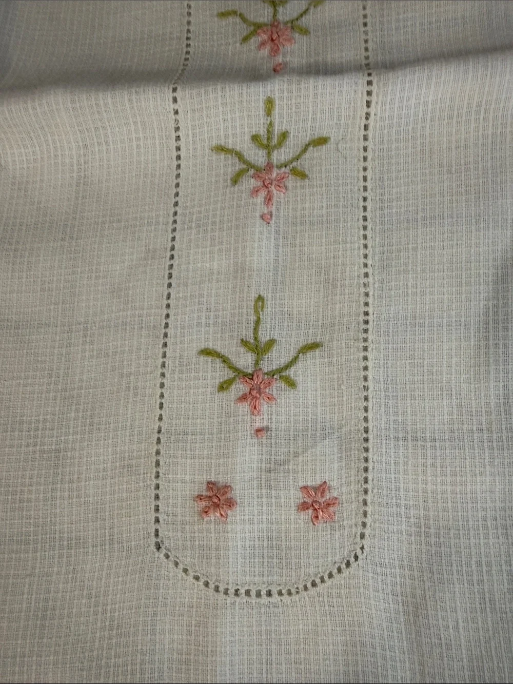 Antique c1920s Handmade Baby Shirt Hand Embroidery Pintucks Heirloom Sewing